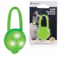 LED přívěsek na obojek silikonový zelený
