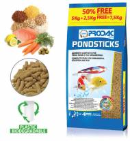 Krmivo Prodac Pondsticks 5kg + 50% free