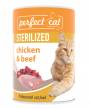 Perfect Cat Chicken a Beef STERILIZED 400g