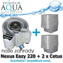 Filtrace Vortex NEXUS EAZY 220 + 2x Cetus Sieve