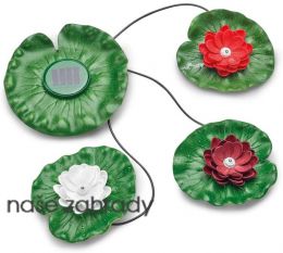 Plovoucí lekníny PondoSolar Lilly LED set 3