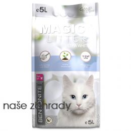 Kočkolit MAGIC LITTER Bentonite Ultra White 5 l