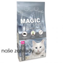 Kočkolit MAGIC LITTER Bentonite Ultra White 5l