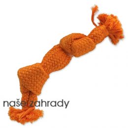 Uzel DOG FANTASY oranžový pískací 2 knoty 22 cm