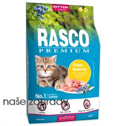 RASCO Premium Cat Kibbles Kitten, chicken, blueberries