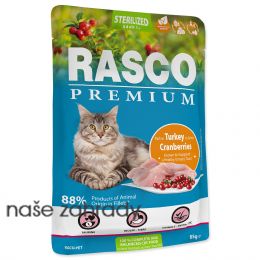 Kapsička RASCO Premium Cat Pouch Sterilized, Turkey, Cranberries