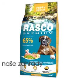 Krmivo RASCO Premium Puppy / Junior Medium 15 kg