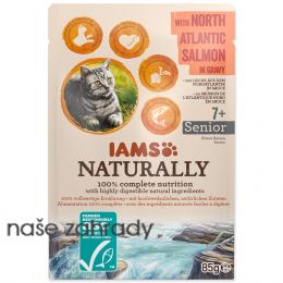 Kapsička IAMS Cat Naturally Senior with North Atlantic Salmon in Gravy