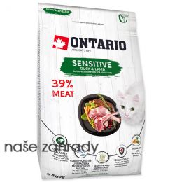 Krmivo ONTARIO Cat Sensitive / Derma 400 g