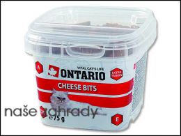 Pochoutka pro kočky ONTARIO Snack Cheese Bits