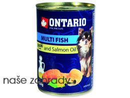 Konzerva ONTARIO mini multi fish and salmon oil