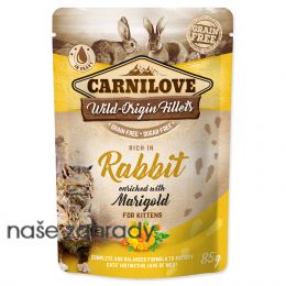 Kapsička CARNILOVE Kitten Rich in Rabbit enriched with Marigold