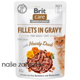 Kapsička BRIT Care Cat Fillets in Gravy with Hearty Duck