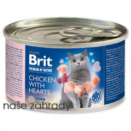 Konzerva BRIT Premium by Nature Chicken with Hearts