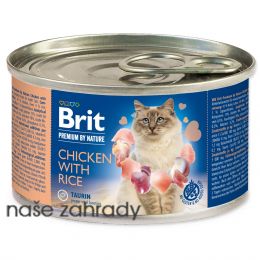 Konzerva BRIT Premium by Nature Chicken with Rice