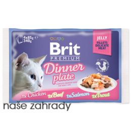 Kapsičky pro kočky BRIT Premium Cat Delicate Fillets in Jelly Dinner Plate