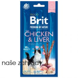 BRIT Premium by Nature Cat Sticks with Chicken a Liver