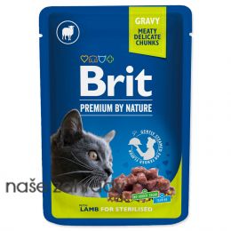 BRIT Premium Chunks with Lamb in Gravy for Sterilised Cats