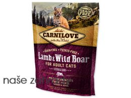 CARNILOVE Lamb and Wild Boar adult cats Sterilised 400 g