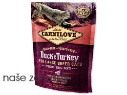 CARNILOVE Duck and Turkey Large Breed cats – Muscles, Bones, Joints 400 g