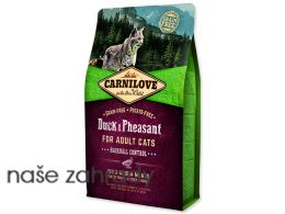 CARNILOVE Duck and Pheasant adult cats Hairball Control 2 kg