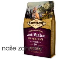 CARNILOVE Lamb and Wild Boar adult cats Sterilised 2 kg