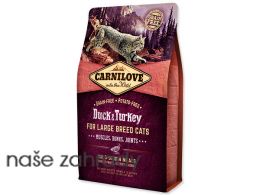 CARNILOVE Duck and Turkey Large Breed cats Muscles, Bones, Joints 2 kg