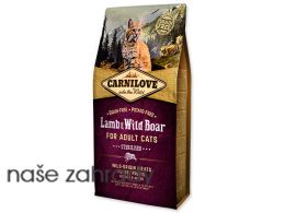 CARNILOVE Lamb and Wild Boar adult cats Sterilised 6 kg