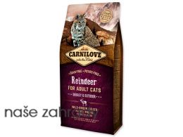 CARNILOVE Reindeer adult cats Energy and Outdoor 6 kg