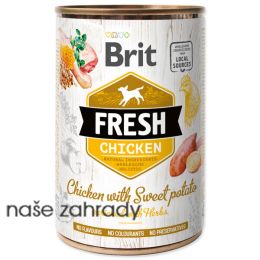 Konzerva BRIT Fresh Chicken with Sweet Potato 400 g