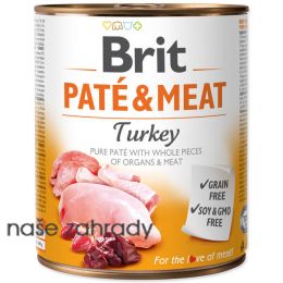 Konzerva BRIT Paté and Meat Turkey 800 g