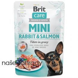 Kapsička BRIT Care Mini Rabbit a Salmon fillets in gravy