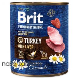 Konzerva BRIT Premium by Nature Turkey with Liver 800 g