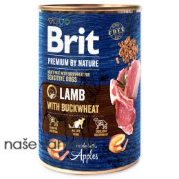 Konzerva BRIT Premium by Nature Lamb with Buckwheat 400 g