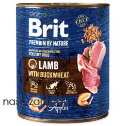 Konzerva BRIT Premium by Nature Lamb with Buckwheat 800 g