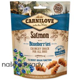CARNILOVE Dog Crunchy Snack Salmon with Blueberries with fresh meat