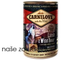 Konzerva CARNILOVE Wild Meat Lamb & Wild Boar 400 g