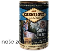 Konzerva CARNILOVE Wild Meat Salmon & Turkey