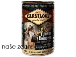 Konzerva CARNILOVE Wild Meat Venison & Reindeer