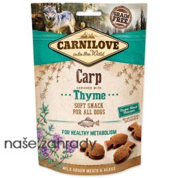 CARNILOVE Dog Semi Moist Snack Carp enriched with Thyme