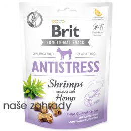 Pamlsky BRIT Care Dog Functional Snack Antistress Shrimps