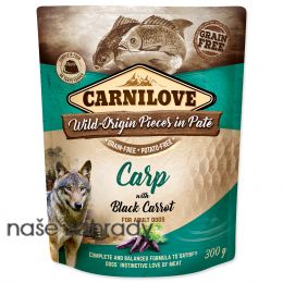 Kapsička CARNILOVE Dog Paté Carp with Black Carrot