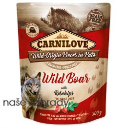 Kapsička CARNILOVE Dog Paté Wild Boar with Rosehips