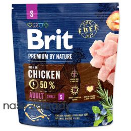 Krmivo BRIT Premium by Nature Adult S 1 kg