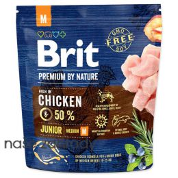 Krmivo BRIT Premium by Nature Junior M 1 kg