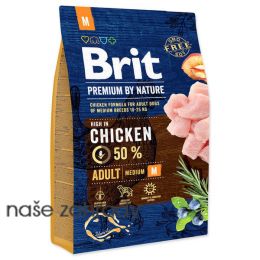 Krmivo BRIT Premium by Nature Adult M 3 kg