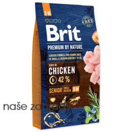 Krmivo BRIT Premium by Nature Senior S+M 8 kg