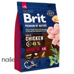Krmivo BRIT Premium by Nature Senior L+XL 3 kg