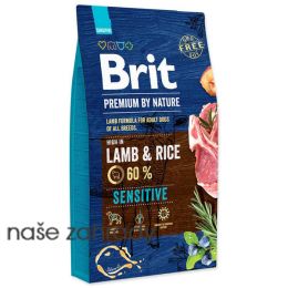 Krmivo BRIT Premium by Nature Sensitive Lamb 8 kg