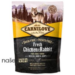 Krmivo CARNILOVE Fresh Chicken a Rabbit Muscles, Bones a Joints 1,5 kg